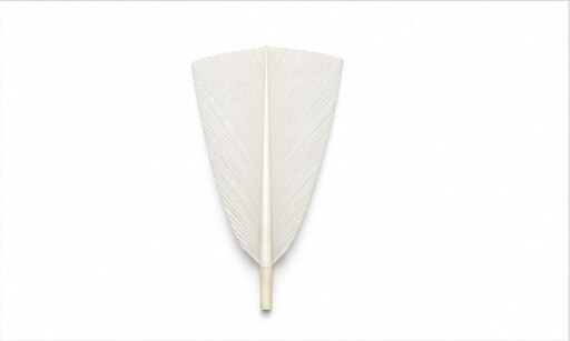 Illustration of a small-square shuttlecock feather shape